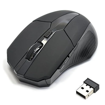 Mouse wireless 2.4Ghz 1200DPI regolabile, mouse ottico da gaming wireless per casa, ufficio, gioco, PC, computer e laptop