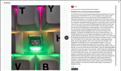 Teclado mecánico inalámbrico MCHOSE G75 Pro, diseño 75%, montaje gasket, 5 capas de amortiguación, retroiluminación RGB, triple modo y hot-swappable