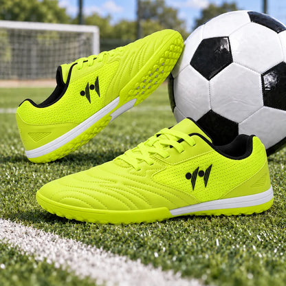 Nouvelles chaussures de football pour hommes, antidérapantes, de haute qualité, pour futsal et terrain en gazon, chaussures de football montantes, baskets, pour matchs en salle et en extérieur, meilleures ventes