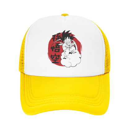 Son gohan D-Dragon Ball Z Trucker Hat Unisex Outdoor Hats Trucker Worker Cap Trucker Cap Snapback Caps Mesh Baseball Caps