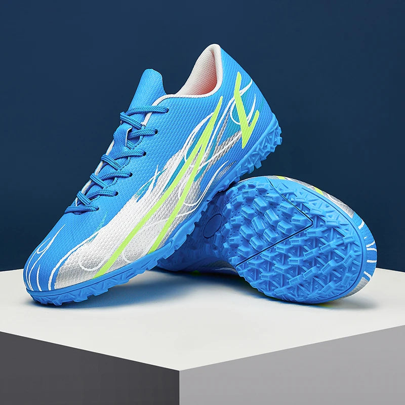 Scarpe da calcio da uomo taglie grandi 46 47 per allenamento e partite, erba sintetica TF, con tacchetti, calzature maschili internazionali