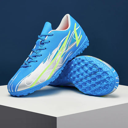 Scarpe da calcio da uomo taglie grandi 46 47 per allenamento e partite, erba sintetica TF, con tacchetti, calzature maschili internazionali