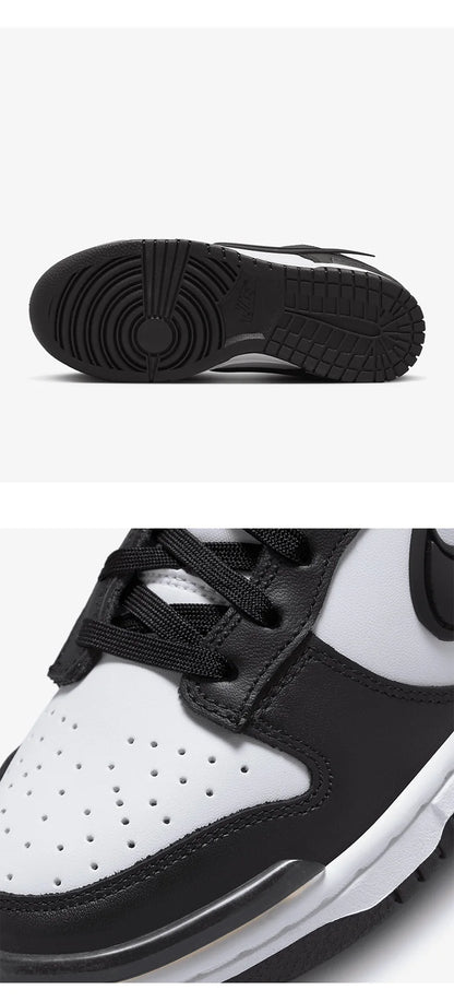 Scarpe casual minimaliste da donna Nike ufficiali e autentiche, traspiranti, con lacci e suola spessa DZ2794-001