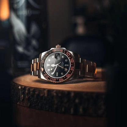 New 1662 PAGANI DESIGN GMT Automatic Watch 40mm Men's Wristwatch Top Brand 100M Waterproof Mechanical Wristwatches for Men Cloc