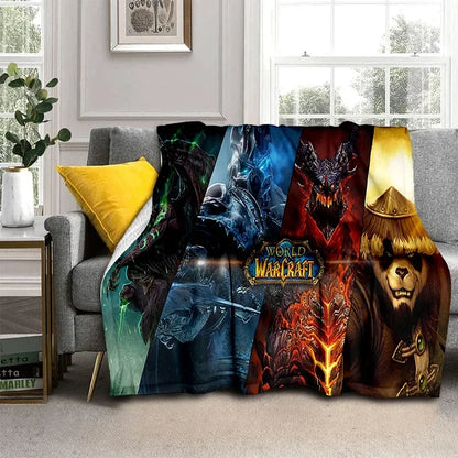 WOW Game World of Warcraft Gamer HD Blanket,Soft Throw Blanket for Home Bedroom Bed Sofa Picnic Travel Office Cover Blanket Kids