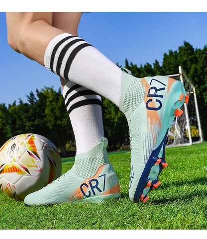 Nouvelles chaussures de football pour hommes, chaussures de soccer de haute qualité, crampons, chaussures de futsal professionnelles pour femmes, vente chaude, baskets unisexes ultra-légères TF/FG