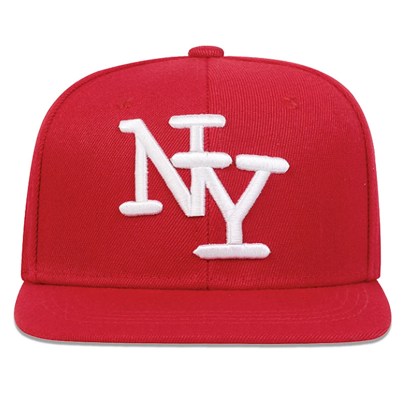 Boné unissexo de beisebol ajustável com bordado de letras, estilo hip-hop, casual, para exterior, primavera/outono, com proteção solar