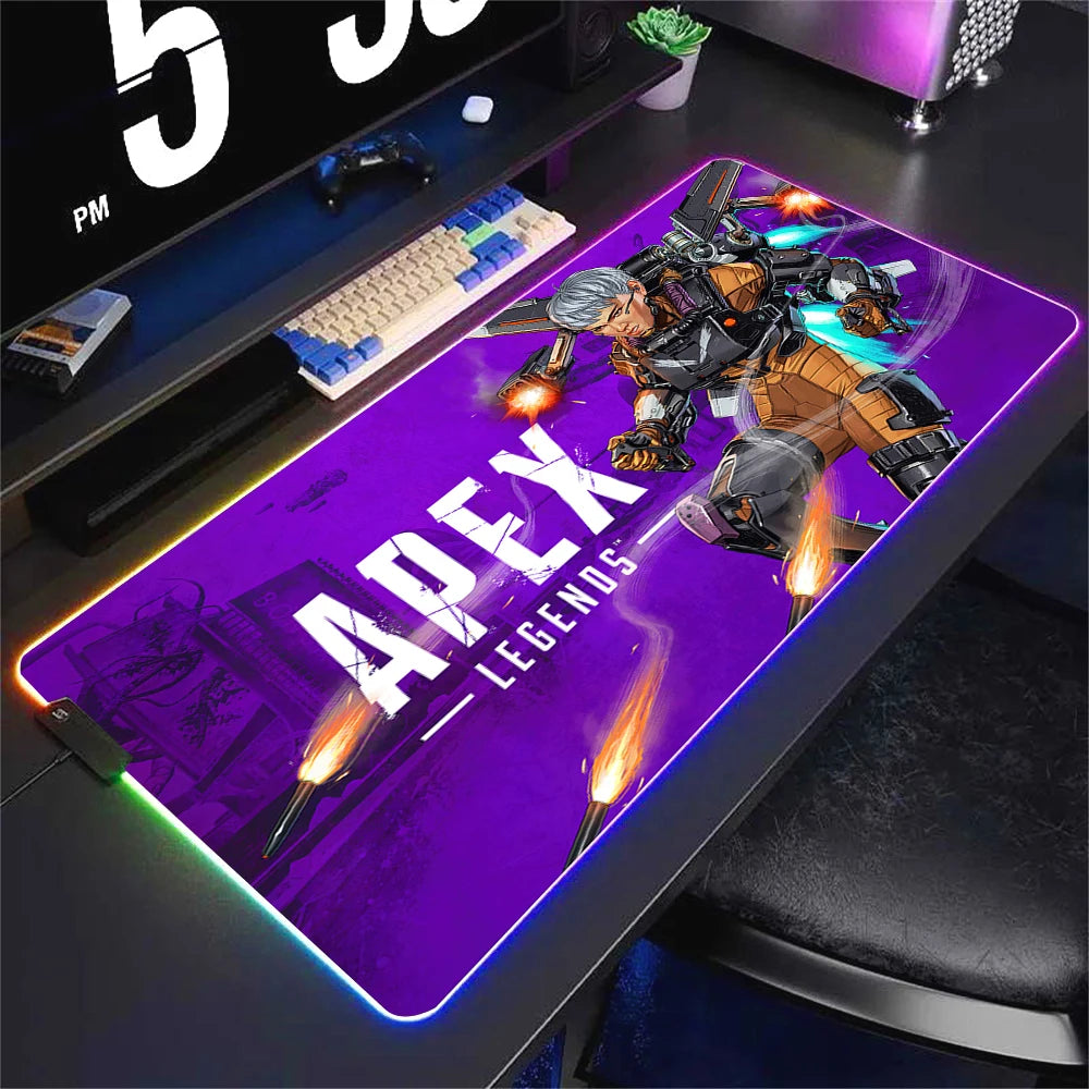 RGB Apex Legends Keyboard Mousepad Computer Gaming Cool Mouse Pad Speed Large Accessories Mouse Mats Office Desk Protector Mat