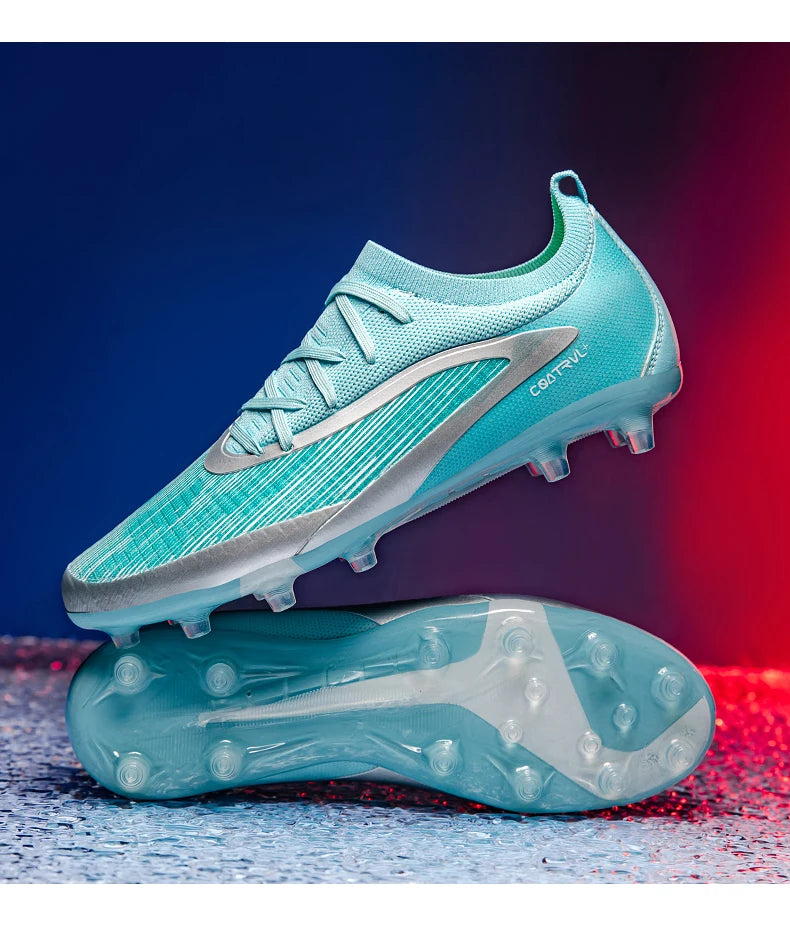 Botas de fútbol TF para hombre, zapatillas resistentes para cancha Society, transpirables para adulto, calzado masculino de fútbol para entrenamiento, alta calidad, con tacos