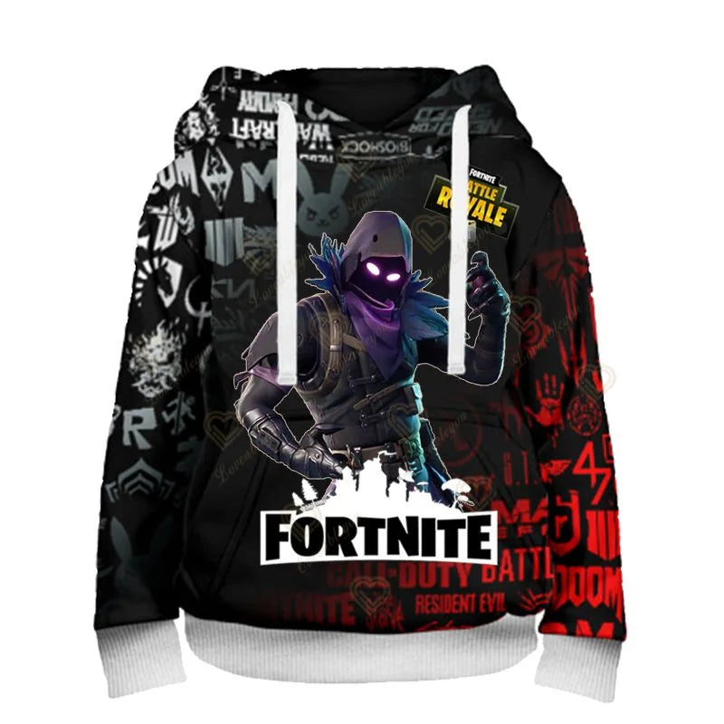 Felpe con cappuccio Fortnite Peely Print New Design, per uomo, donna e bambino, a maniche lunghe, stile casual streetwear
