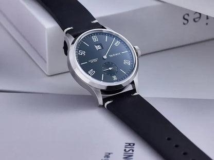 Milifortic 38MM Minimalist Jumping Hour Auto Watch Man R088 Sapphire Crystal 10ATM Vintage Stainless Steel Mechanical Watches