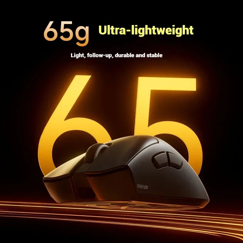 EWEADN A5 Pro Ultra Wireless Gaming Mouse, Lightweight Tri-Mode Mouse with PAW3395 Sensor, 26K DPI, Low Latency Rechargeable Gaming Mouse
