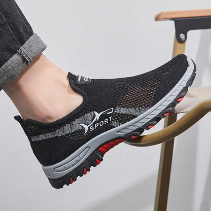 2025 Breathable Hiking Shoes for Men Air Mesh Casual Sneakers Outdoor Lightweight Casual Shoes New Fashion Walking Shoes for Men