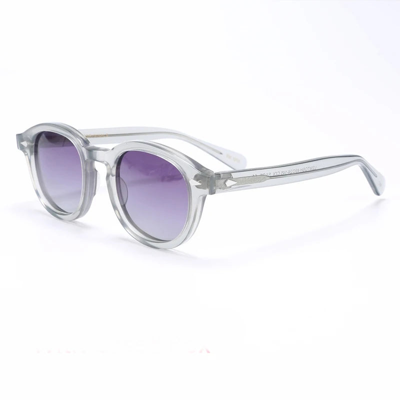 Polarized Sunglasses Men Women Johnny Depp Lemtosh Style Sun Glasses Retro Round Acetate Frame UV400 Lens Oculos