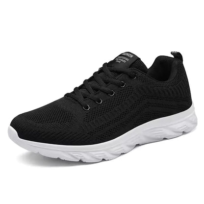 Zapatillas deportivas para hombre para correr y hacer jogging, sneakers casuales de exterior con cordones, malla transpirable ligera, para tenis y caminar al aire libre, tallas 39-46
