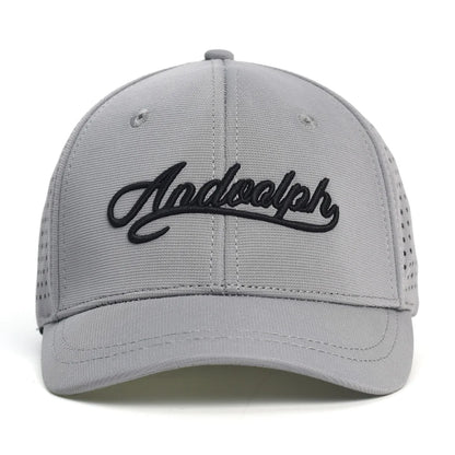 Mesh Short Brim Back Closed Baseball Cap Men Women Breathable Snapback Hats Fitted Dad Hat Adjustable Solid Trucker Style