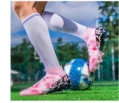 Brand Fashion Football Sneakers for Men Women Professional Field Boot Big Size 46 Long Spikes Soccer Cleats Men botas de futbol