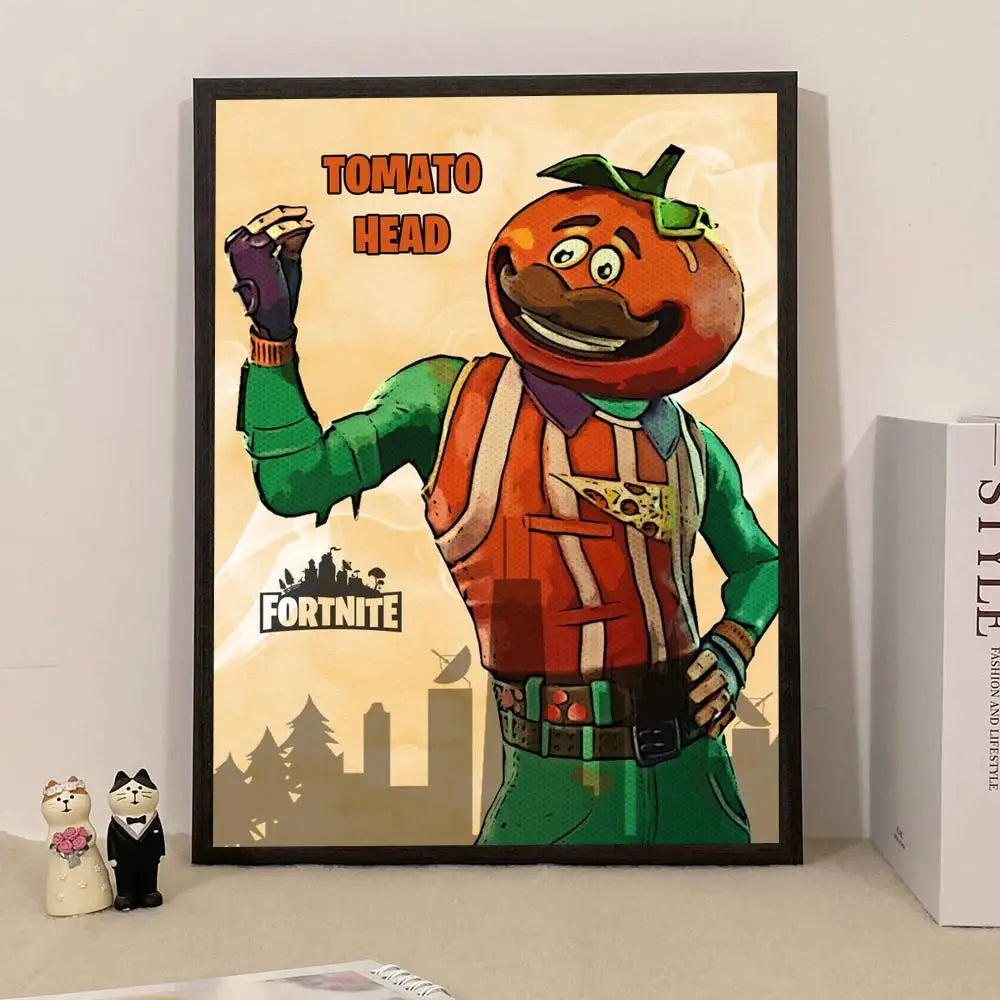 Poster a sorpresa Game F-Fortnite per la casa, quadro decorativo da parete per studio e soggiorno