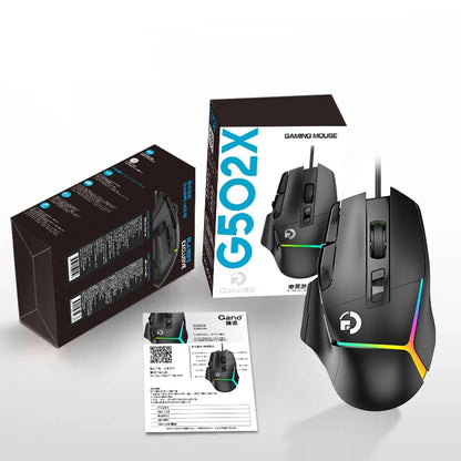 Mouse de gaming wireless ergonomic, reîncărcabil prin USB, Bluetooth, cu senzor optic, programabil, cu conexiune prin cablu, pentru Windows
