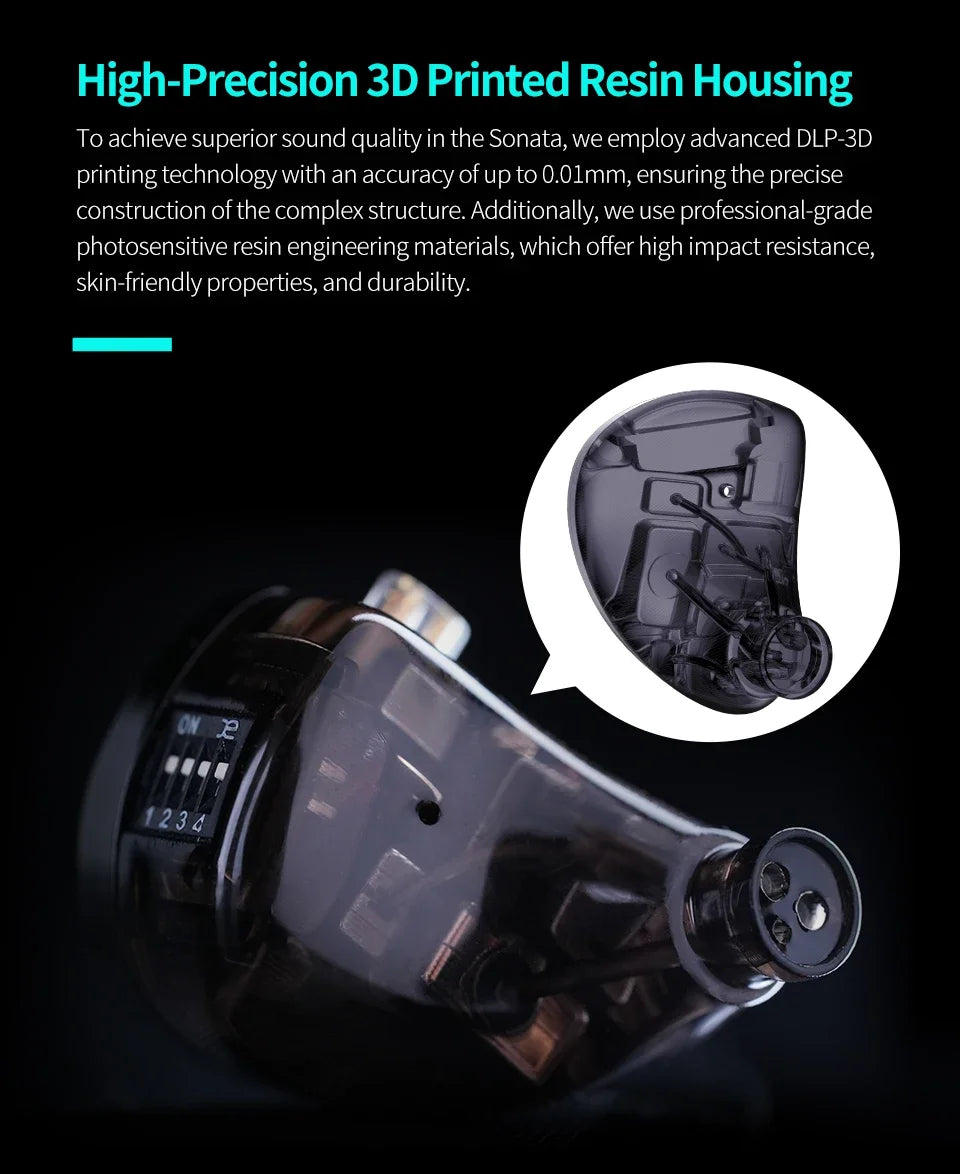 KZ Sonata 14BA Balanced Armature Drive in Ear Earphone Tuning Earbuds Hifi Monitoring Music Game Headphone 2PIN Cable