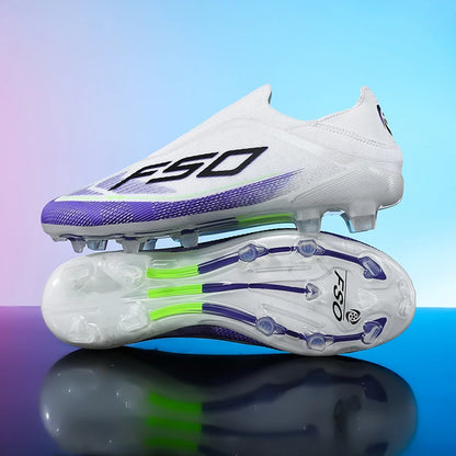 New Men Football Boots Futsal Outdoor Sneakers Match Grass Non-Slip High-quality Soccer Shoes Cleats Hot-selling High-top Light