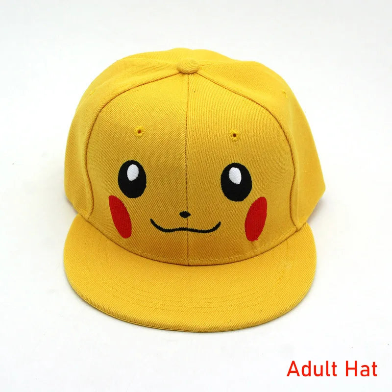 Καπέλο Anime Pokemon Καπέλο μπέιζμπολ Ρυθμιζόμενο Pikachu Cosplay Hip Hop Κινουμένων Σχεδίων Καπέλα για Ενήλικες Αγόρια Κορίτσια Παιδιά Δώρα Γενεθλίων
