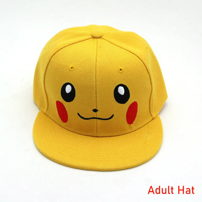 Καπέλο Anime Pokemon Καπέλο μπέιζμπολ Ρυθμιζόμενο Pikachu Cosplay Hip Hop Κινουμένων Σχεδίων Καπέλα για Ενήλικες Αγόρια Κορίτσια Παιδιά Δώρα Γενεθλίων