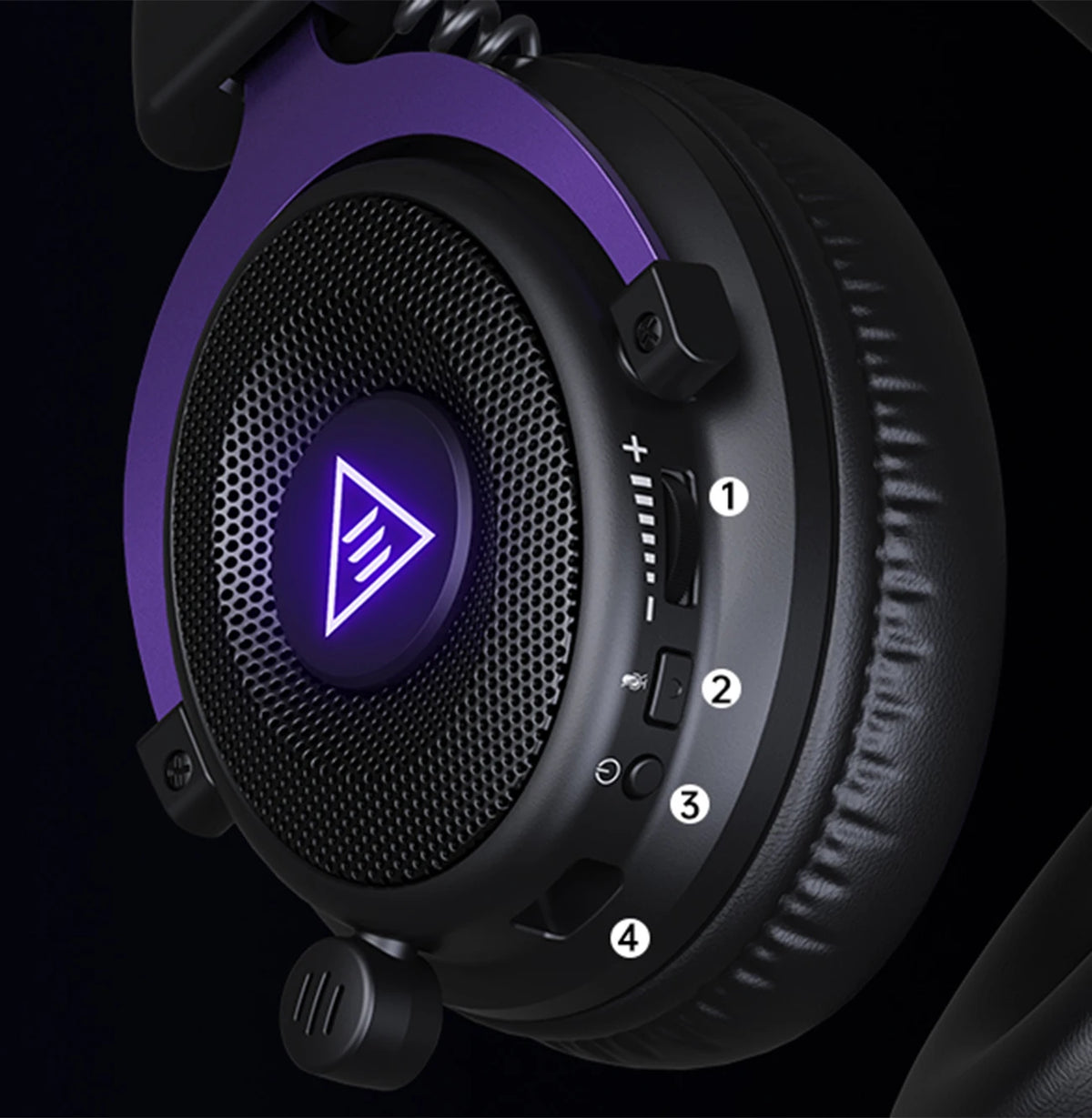 OneOdio EKSA E900 WT, casque de jeu sans fil 2,4 GHz, casque Bluetooth à trois modes, casque supra-auriculaire pour joueurs avec microphone et éclairage RGB, compatible PC, PS4, PS5, autonomie de 80 heures.