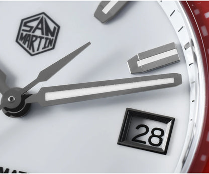 San Martin 2025 New Enamel Dial Full Luminous 39mm Dive Watch Luxury Men Watch NH35 Automatic Mechanical Waterproof 200m SN0129