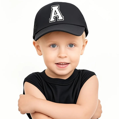 [26-Letter Trendy Baseball Cap] Kids' Lightweight Cap |  Featuring a 26-Letter Truck Driver Design, Perfect for Sun Protection