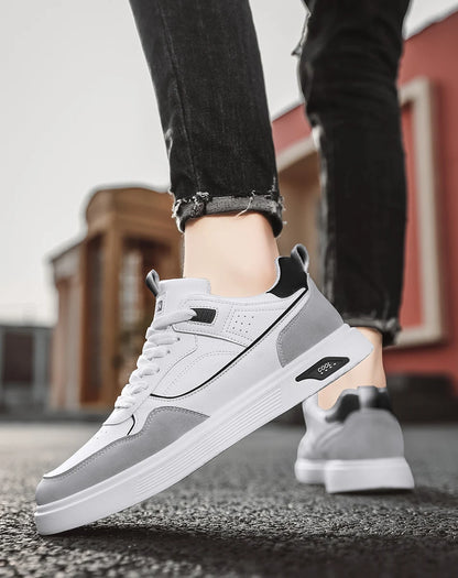 Sneakers basse casual sportive da uomo, stile basket fashion, street style, scarpe da skateboard per ragazzi