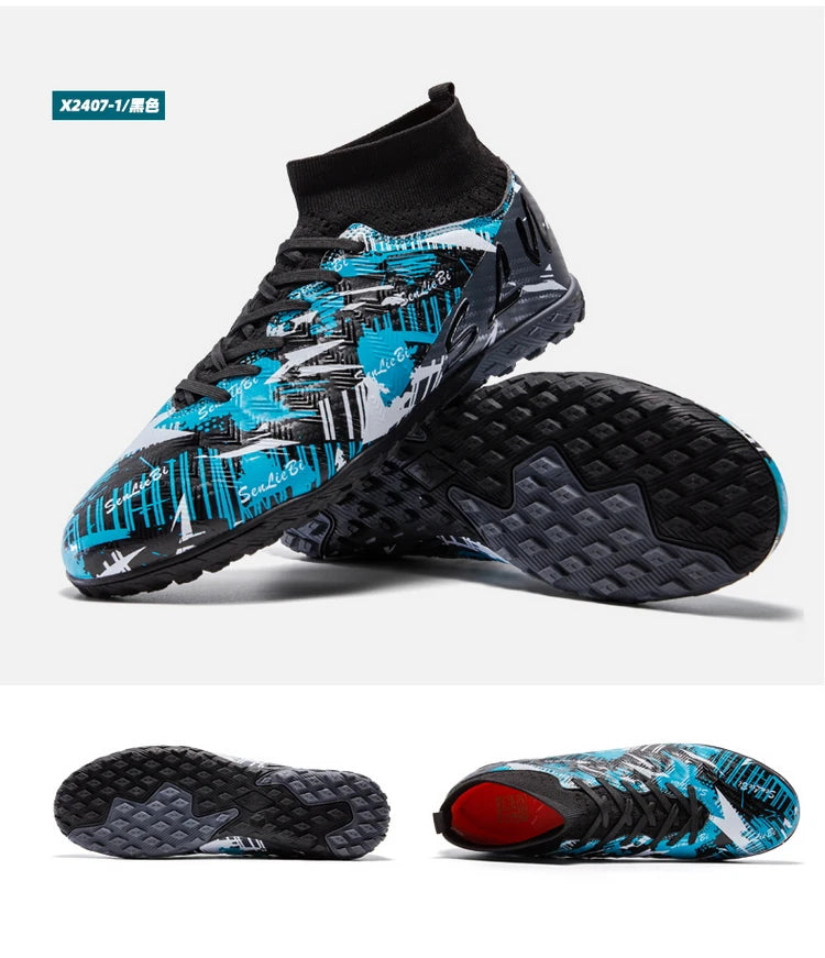 Tamanho 34-46 - Chuteiras de futebol para homem FG/TF, futsal, profissionais, unissexo, infantis, de treino, para exterior, para rapazes, ténis de futebol