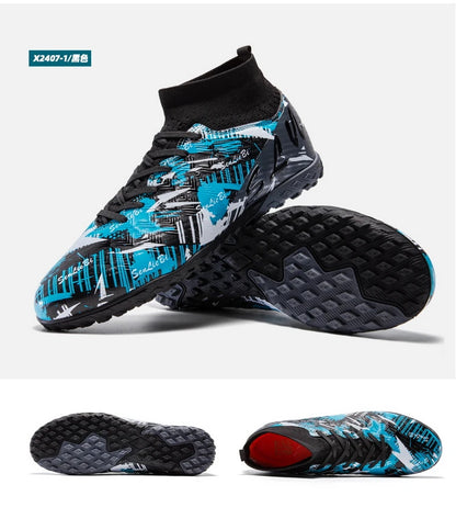 Tamanho 34-46 - Chuteiras de futebol para homem FG/TF, futsal, profissionais, unissexo, infantis, de treino, para exterior, para rapazes, ténis de futebol