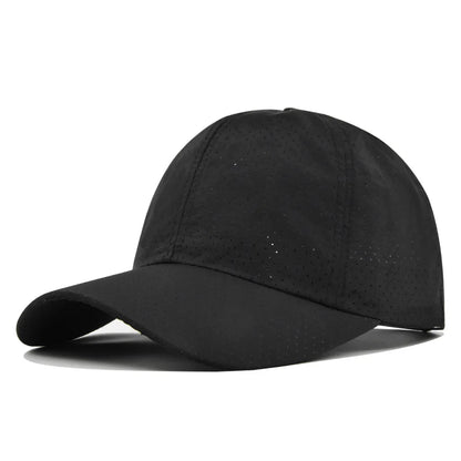 Dry Quickly Sun Cap Woman Outdoors Casual Sport Hat Men Big Size Baseball Cap 55-60cm Adjustable Sun Visor Cap Peaked Cap