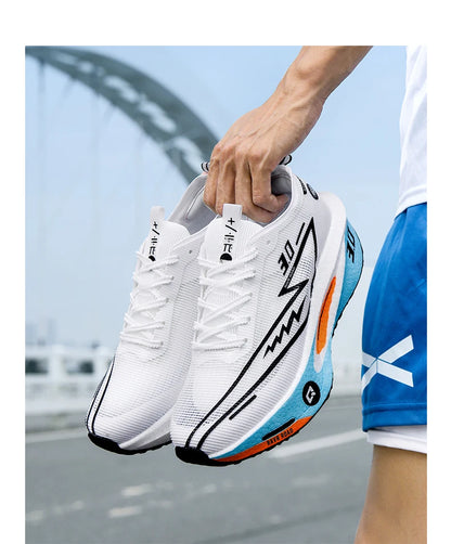 Sneakers da uomo in mesh comfort, scarpe da tennis 2025, running da uomo con piastra in carbonio 3.0, ammortizzazione per sport, allenamento e jogging