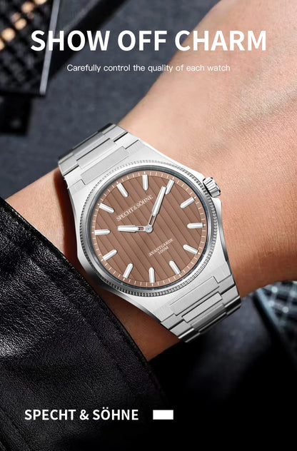 Dropshipping 2025 Hot Selling Products Wristwatches For Men Specht & Söhne Ultrathin Male Green Sports Watches 100M Waterproof