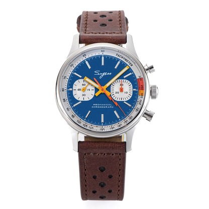 Sugess ST1901 Man Watch Mechanical Chronograph Origin Movement Swanneck Wristwatch Official Pilot Sappire Crystal Military Limit