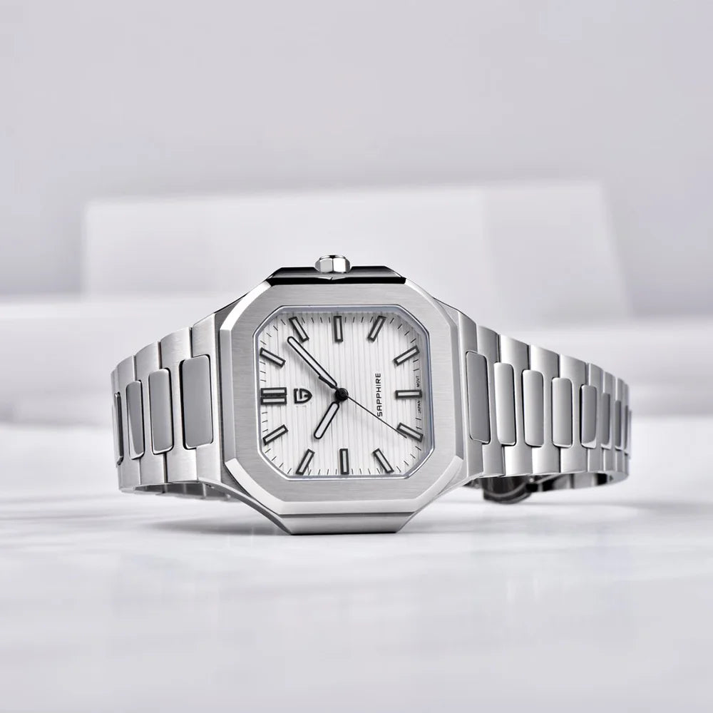 PAGANI DESIGN New V2 Men's Square Quartz Watch Top Luxury Brand Sports Waterproof Sapphire Stainless Steel Quartz Watch