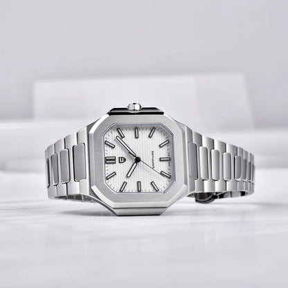 PAGANI DESIGN New V2 Men's Square Quartz Watch Top Luxury Brand Sports Waterproof Sapphire Stainless Steel Quartz Watch
