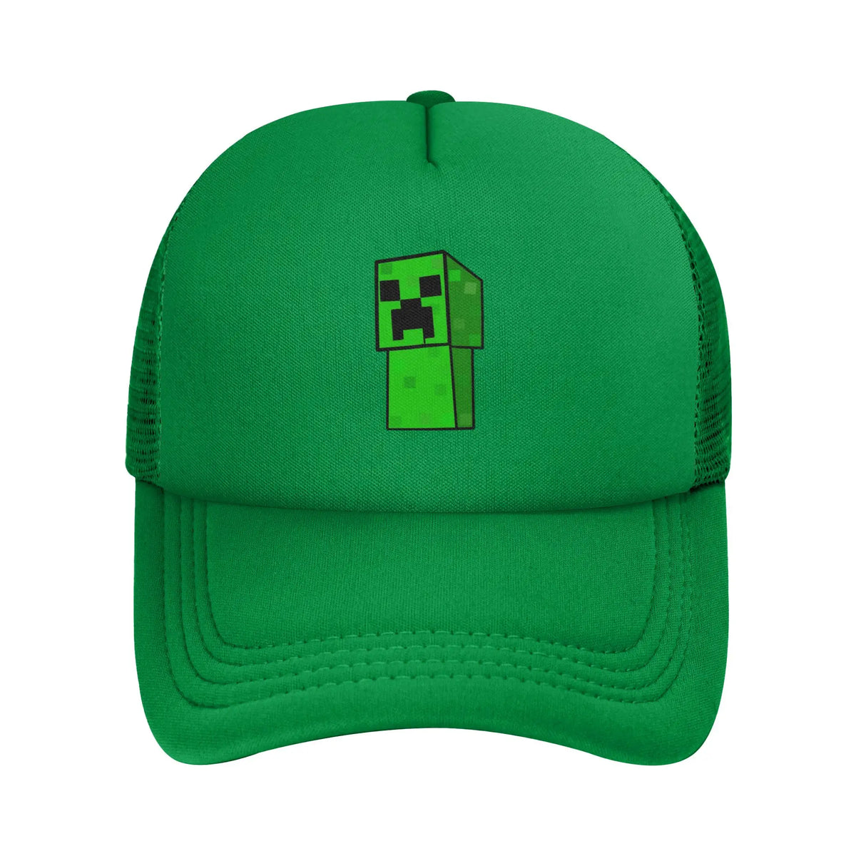 Adult Creepers Big Face Videogame  Trucker Cap Mesh Baseball Cap Polyester Hat Sun Hat Adjustable Racing Cap Summer