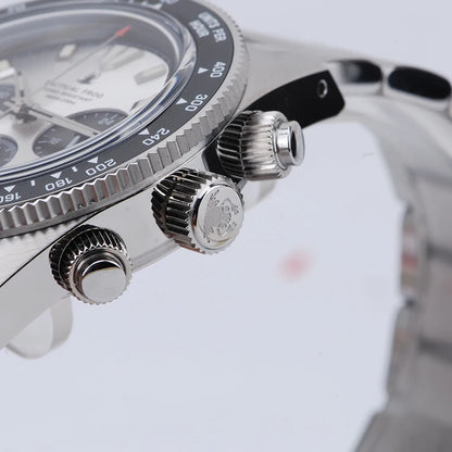 Orologio cronografo da uomo Tactical Frog 41mm, movimento al quarzo solare VS75, impermeabile, zaffiro, verde, luminoso C3, orologio da polso al quarzo