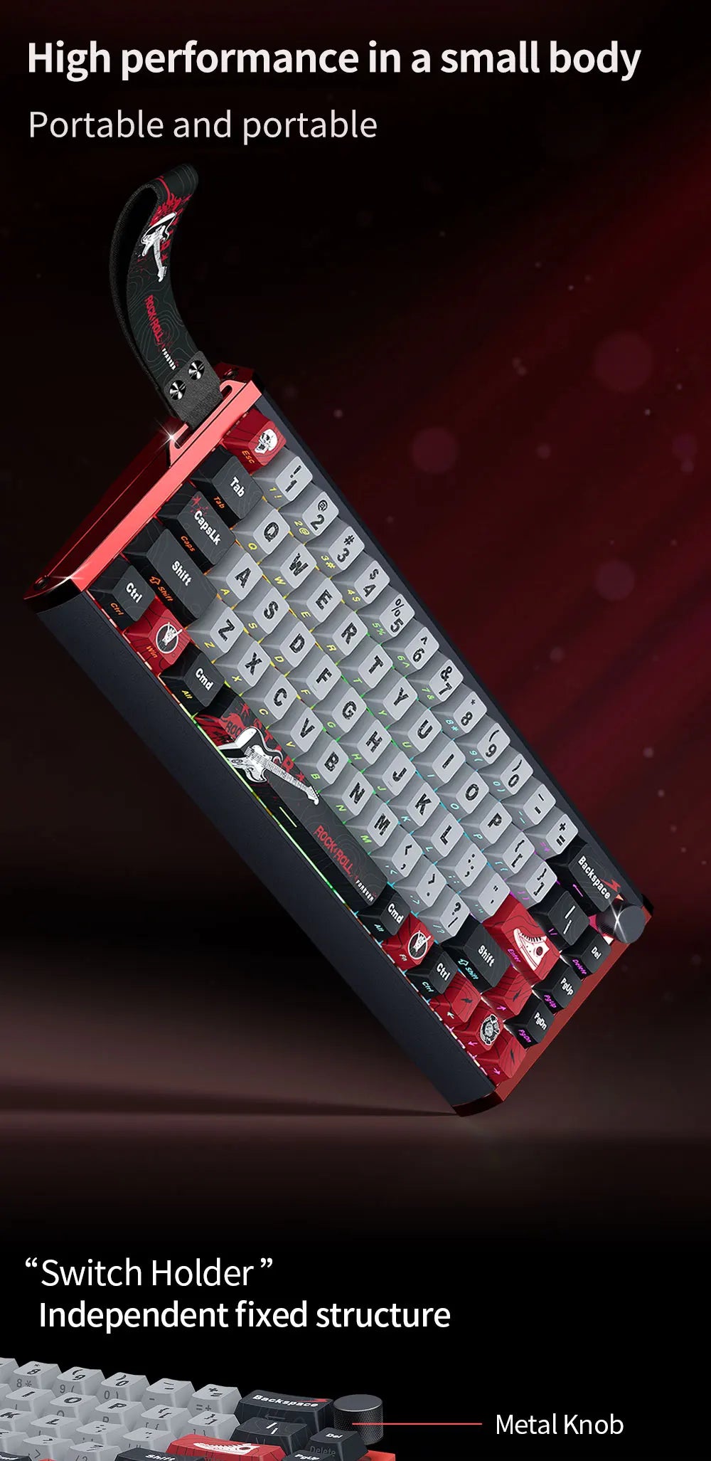 Teclado magnético SKYLOONG GK61/GK68 HE con carcasa de aluminio, 8000hz, RT0.01mm, activación rápida, teclas PBT, retroiluminación RGB y conexión por cable para gaming