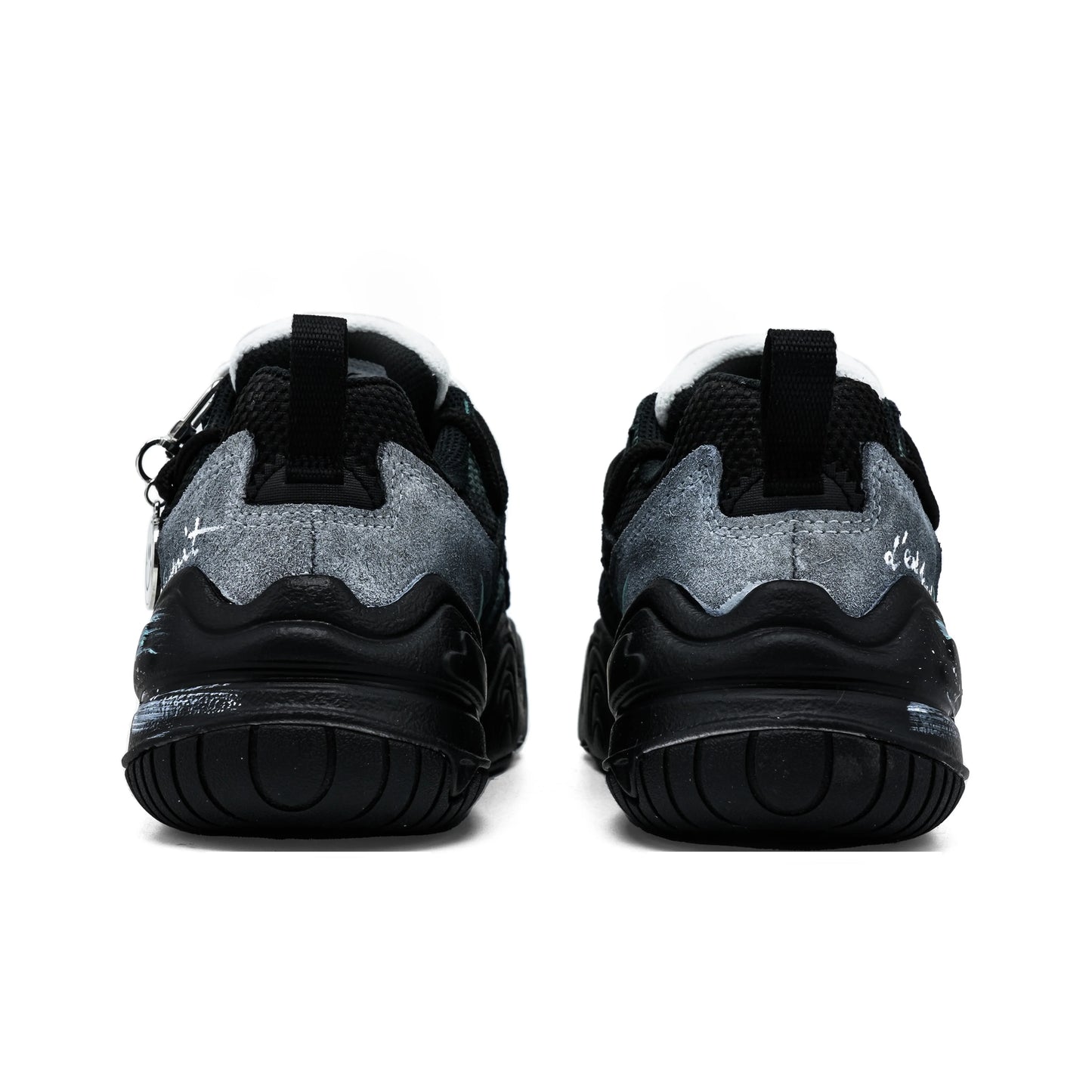 Nike Tech Hera Ink Blue Wanderer, Footprint Pioneer Low top Casual Shoes Unisex Black