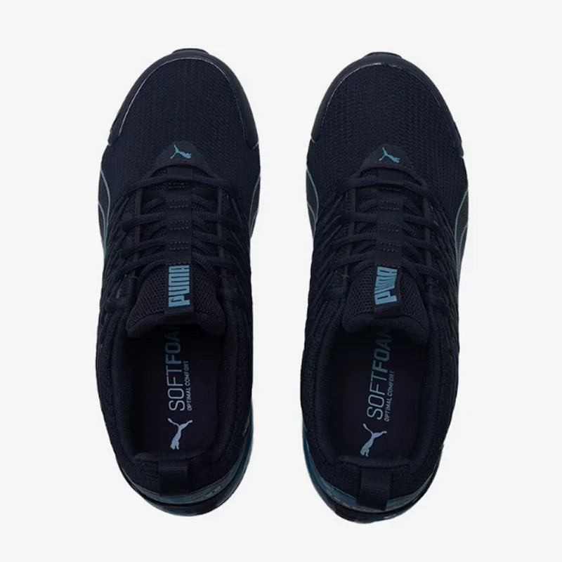 Chaussures de course Puma 311972-01 Navy Mesh Air Cushion pour hommes, baskets athlétiques respirantes absorbant les chocs pour l'entraînement quotidien au jogging